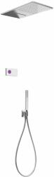 TRES Shower Technology zuhany készlet beépített termosztáttal trópusi zuhany opcióval króm-fehér 092.863. 08