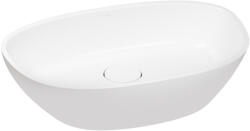 KSURO 01 mosdótál 60x36 cm ovális mosdótálak fehér 20001000 (20001000)