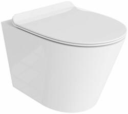 Lavita Galve wc csésze lassú záródású ülőkével függesztett perem nélkül fehér fényes 5908211491936 (5908211491936)