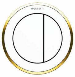 Geberit Typ 10 öblítő gomb WC-hez fehér-arany 116.055. KK. 1 (116055KK1)