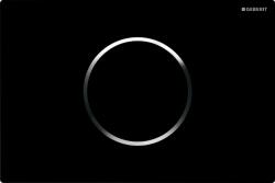 Geberit Sigma öblítő gomb WC-hez fényezett króm-fekete 115.907. KM. 6 (115907KM6)