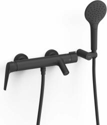 TRES Fuji kád és zuhany csaptelep fali fekete 28117001NM (28117001NM)