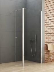NEW TRENDY New Soleo zuhanykabin fal walk-in 90 cm króm fényes/átlátszó üveg K-0343 (K0343)
