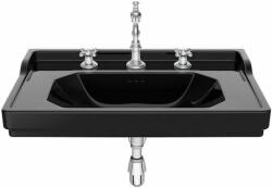 Roca Carmen mosdótál 80x50 cm négyszögletes klasszikus fekete A3270A0563 (A3270A0563)