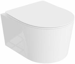 Lavita Loso wc csésze lassú záródású ülőkével függesztett perem nélkül fehér fényes 5908211492469 (5908211492469)
