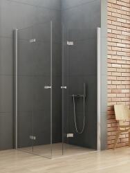NEW TRENDY New Soleo zuhanykabin 100x90 cm négyszögletes króm fényes/átlátszó üveg D-0149A/D-0154A (D0149A/D0154A)