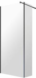 Omnires Marina zuhanykabin 120x30 cm fekete matt/átlátszó üveg MA1230BLTR (MA1230BLTR)