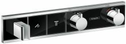 Hansgrohe RainSelect kád és zuhany csaptelep süllyesztett z termosztáttal króm-fekete 15355600