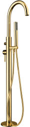 Oltens Molle kád és zuhany csaptelep térben álló arany fényes 34300800 (34300800)
