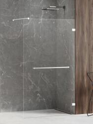 NEW TRENDY Avexa White zuhanykabin fal walk-in 100 cm fehér matt/átlátszó üveg EXK-2943 (EXK2943)
