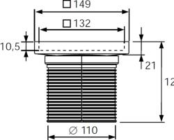 TECE Drainpoint S tömítő kupak cm 3660011 (3660011)