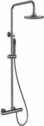 Besco Decco zuhany készlet fal termosztáttal trópusi zuhany opcióval grafit BP-DIT-GR (BPDITGR)