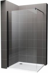 Hagser Bertina zuhanykabin fal walk-in 90 cm fekete matt/átlátszó üveg HGR10000022 (HGR10000022)