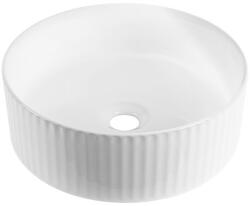 INVENA Glamour mosdótál 37x37 cm kerek mosdótálak fehér CE-63-001