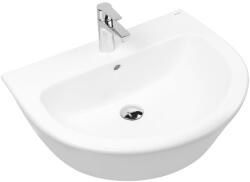 Oltens Jog mosdótál 61x49 cm félkör alakú klasszikus fehér fényes 41001000 (41001000)