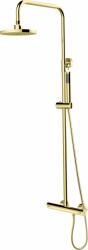 Besco Decco zuhany készlet fal termosztáttal trópusi zuhany opcióval arany BP-DIT-ZL (BPDITZL)