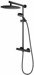 FDesign Anima zuhany készlet fal termosztáttal trópusi zuhany opcióval fekete FD5-ANA-7U-22 (FD5ANA7U22)