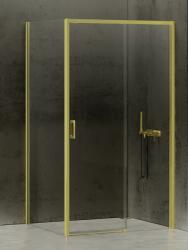 NEW TRENDY Prime Light Gold zuhanykabin 110x100 cm négyszögletes arany fényes/átlátszó üveg D-0423A/D-0225B (D0423A/D0225B)