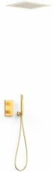 TRES Therm-Box zuhany készlet beépített termosztáttal trópusi zuhany opcióval arany 00625005OR (00625005OR)