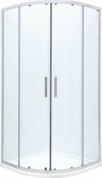 Roca Town-N Rondo zuhanykabin 90x90 cm félkör alakú króm fényes/átlátszó üveg AMP2509012M (AMP2509012M)