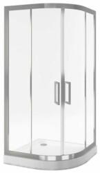 Actima Seria 600 zuhanykabin 90x90 cm félkör alakú króm fényes/átlátszó üveg KAAC. 1901.900. LP (KAAC1901900LP)