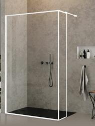 NEW TRENDY New Modus White zuhanykabin fal walk-in 80 cm fehér matt/átlátszó üveg EXK-2247