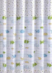 SAPHO zuhanyfüggöny 180x180 cm fehér-sokszínű ZV024 (ZV024)