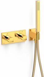 TRES B-System kád és zuhany csaptelep süllyesztett z termosztáttal arany 30725201OR (30725201OR)