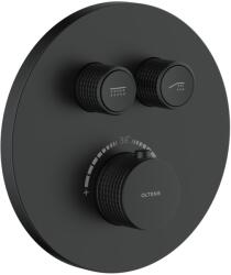 Oltens Onega kád és zuhany csaptelep süllyesztett z termosztáttal fekete matt 34601300 (34601300)