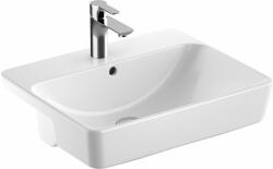 Geberit Variform mosdótál 55x45 cm négyszögletes süllyesztett fehér fényes 500.681. 00.1 (500681001)