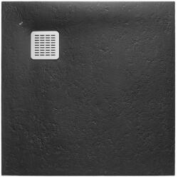 Roca Terran négyzet alakú zuhanytálca 80x80 cm fekete AP10332032001400 (AP10332032001400)