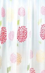 SAPHO zuhanyfüggöny 200x180 cm fehér-sokszínű ZV015 (ZV015)