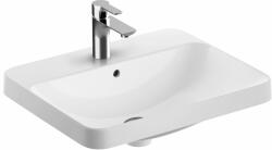 Geberit Variform mosdótál 55x45 cm négyszögletes süllyesztett fehér fényes 500.740. 00.2 (500740002)