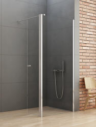 NEW TRENDY New Soleo zuhanykabin fal walk-in 80 cm króm fényes/átlátszó üveg K-0342 (K0342)