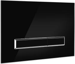 Oltens Torne öblítő gomb WC-hez fekete/króm/fekete 57200300 (57200300)