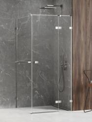 NEW TRENDY Avexa zuhanykabin 100x80 cm négyszögletes króm fényes/átlátszó üveg EXK-2416
