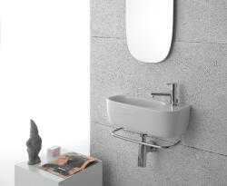 Globo Genesis mosdótál 50x22 cm négyszögletes klasszikus fehér GE046. BI (GE046BI)