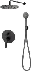 FDesign Zaffiro zuhany készlet beépített trópusi zuhany opcióval fekete FD1-ZFR-7PSET1-22