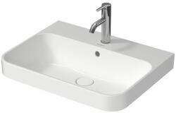 Duravit Happy D. 2 mosdótál 60x46 cm négyszögletes mosdótálak fehér-antracit matt 2360606100 (2360606100)