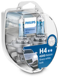 Philips Крушка, фар PHILIPS H4, 12V, 60/55W, 4200K, 1560lm, 2 бр