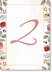 Personal Număr de masă - Vintage Rose Selectați cantitatea: 1 buc - 10 buc