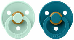 BIBS Colour cumik természetes kaucsukból 2 db, méret 2, Nordic Mint/Forest Lake