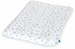 Ceba Puha pelenkázó alátét huzat (50x70) 2 db Szürke Csillagok+Kék Csillagok