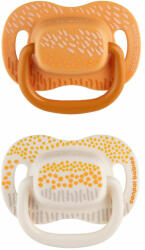 Canpol Babies Szimmetrikus szilikon cumik Mountains 0-6m 2db sárga