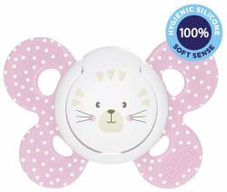 Chicco Physio Comfort szilikon cumi 6-16 hónapos lányoknak - macska 1 db