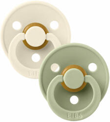 BIBS Colour cumik természetes kaucsukból 2 db méret 3 Sage / Ivory