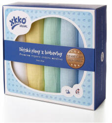 Kikko Gyermek pelenkák biopamutból Régi idők 70x70 (5 db) - pasztell, fiúknak