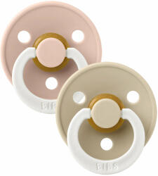 BIBS Colour cumik természetes kaucsukból 2 db méret 3 Blush Éjszakai / Vanilla Éjszakai