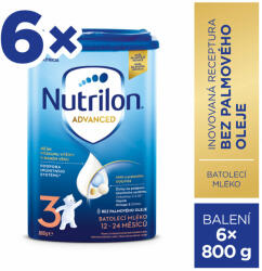Nutrilon Csecsemőtápszer 3 Advanced 12. hónaptól kezdődően 6x 800 g