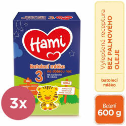 Hami 3x HAMI 3 Tej A jó éjszakához csecsemőknek 600 g